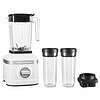 KitchenAid KSB1332Y K150 3 Speed Ice Crushing Blender with 2 Personal Blender Jars - White, 48 oz