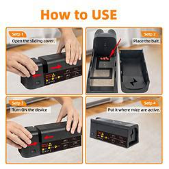 X-PEST Electric Mouse Traps Indoor, Rat Killer Electric Shock with High Voltage
