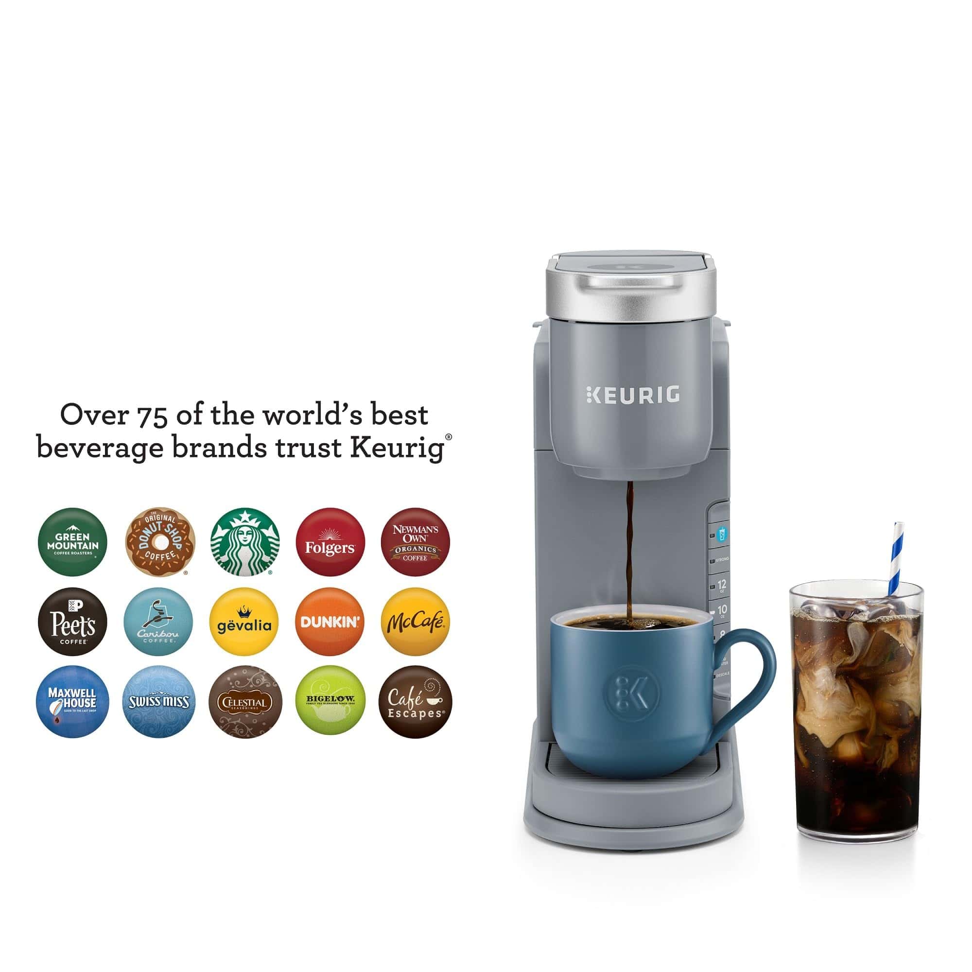 Keurig K-Iced Single Serve Coffee Maker - Brews Hot and Cold - Gray