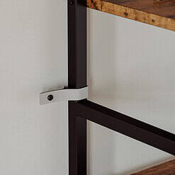 IRONCK Bookcases and Bookshelves Triple Wide 5 Tiers Industrial Bookshelf