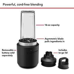 KitchenAid Go Cordless Personal Blender - battery sold separately, KSBR200