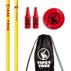 GoSports Tipsy Toss Game Set - Flying Disc Bottle Drop Yard Game - Choose Pro or Standard