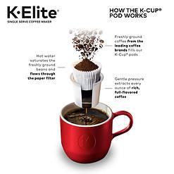 Keurig K-Elite Single Serve K-Cup Pod Coffee Maker, Brushed Gold
