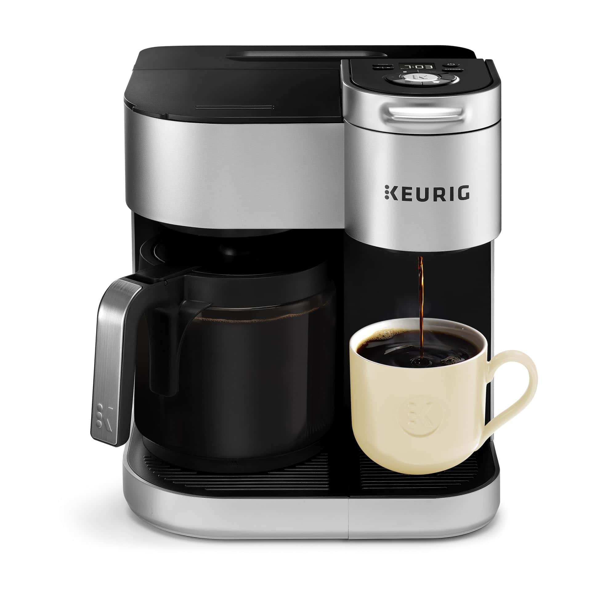 Keurig K-Duo Special Edition Single Serve K-Cup Pod & Carafe Coffee Maker, Silver