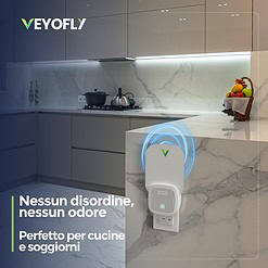 VEYOFLY Fly Catcher Indoor, Fly Trap Indoor, (2 Device + 6 Refills) Fruit Fly Traps for Indoors