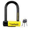 Kryptonite New York Fahgettaboutit Mini Bike U-Lock, Heavy Duty Anti-Theft Bicycle U Lock, Black