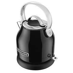 KitchenAid KEK1222OB 1.25-Liter Electric Kettle - Onyx Black, Small