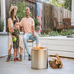 Solo Stove Bonfire 2.0 19.5 in. W Stainless Steel Round Wood Fire Pit