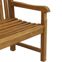 Sunnydaze 59 - Inch Solid Teak Wood Outdoor Bench - Light Brown Wood Stain Finish - Mission - Style