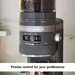 KitchenAid KCG8433DG Burr Coffee Grinder - Matte Charcoal Grey, 10 Oz