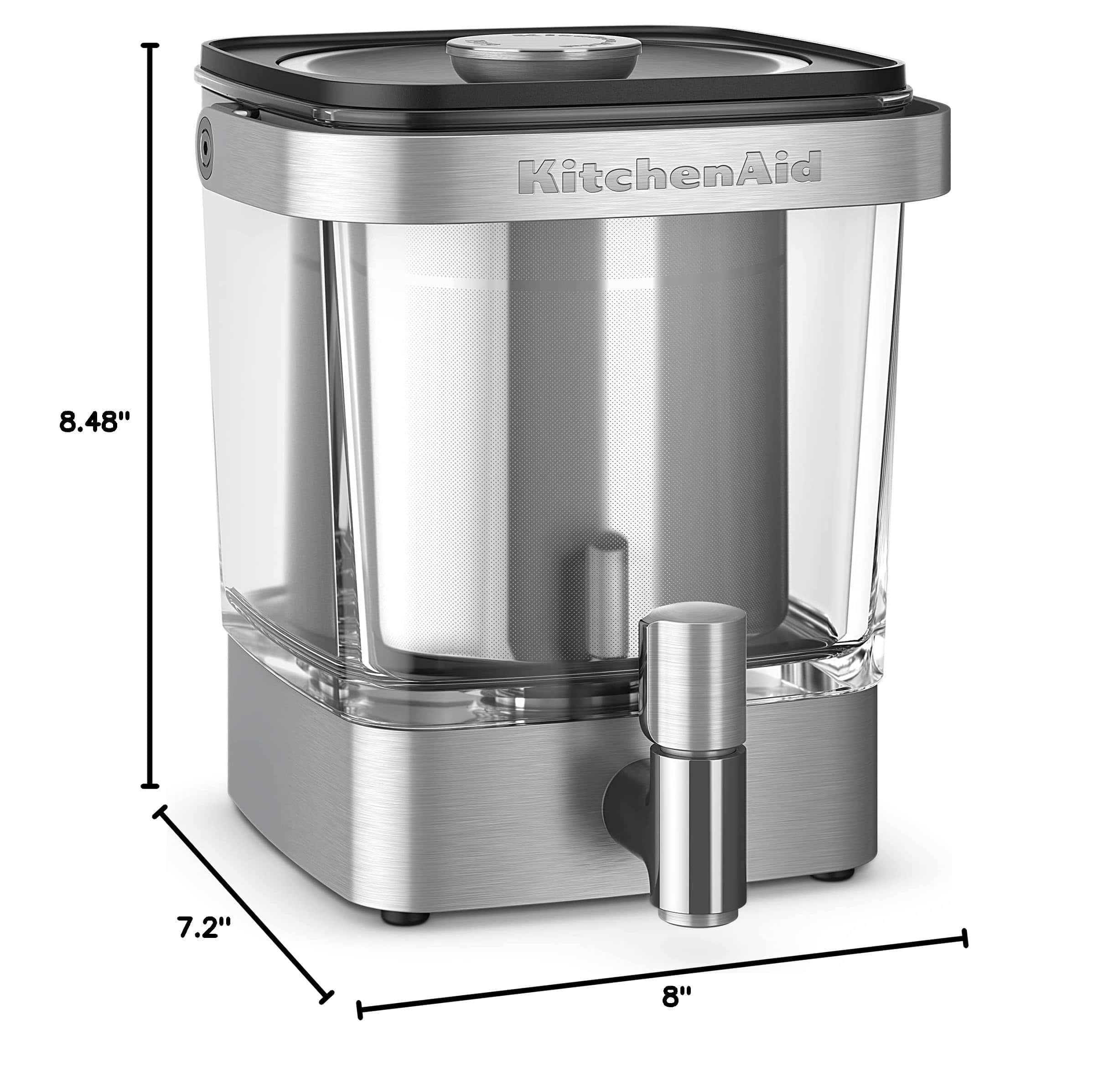 KitchenAid KCM5912SX Cold Brew Coffee Maker 38 Ounce Brushed Stainless Steel