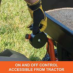 Agri-Fab 45-0530-131, 85 lb. Tow Broadcast Spreader, Black/Orange