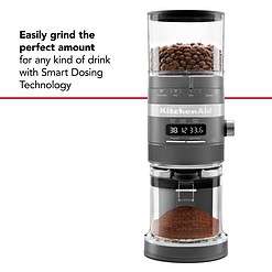 KitchenAid KCG8433DG Burr Coffee Grinder - Matte Charcoal Grey, 10 Oz