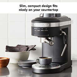 KitchenAid KES6403BM Semi-Automatic Espresso Machine, Black Matte, 1.4 Liters
