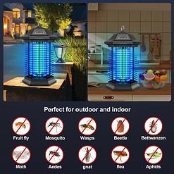 AMUFER Bug Zapper Mosquito Zapper for Outdoor & Indoor, 2 Safety Protection Technologies