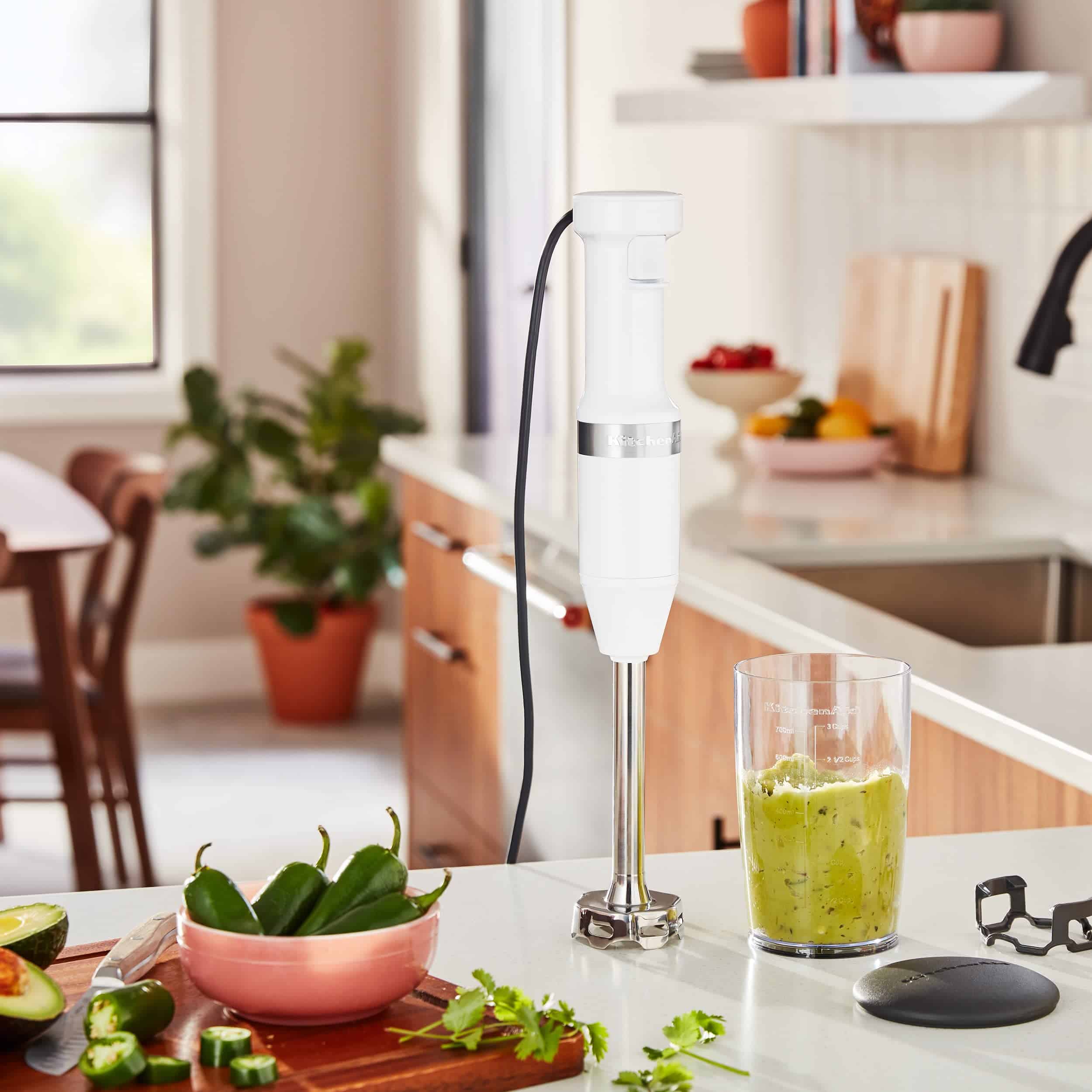 KitchenAid Variable Speed Corded Hand Blender - White