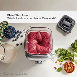 KitchenAid K400 Variable Speed Blender with Tamper - KSB4028 - Contour Silver, 56 ounces