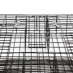 Rugged Ranch Squirrelinator 2 Door Small Metal Wire Multi-Catch Live Animal Squirrel Catch & Release Cage Trap for Pest Control, Black