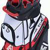 ASK ECHO T-Lock Golf Cart Bag with 14 Way Organizer Divider Top, Premium Cart Bag with Handles and Rain Cover for Men, White
