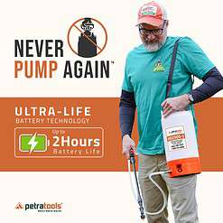 PetraTools 2 Gallon Battery Powered Sprayer - HD2000-S Electric Sprayers in Lawn and Garden