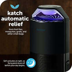 Katchy Midnight Indoor Insect Trap with Automatic Setting - Fan Powered with UV Light