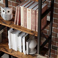 IRONCK Bookcases and Bookshelves Triple Wide 5 Tiers Industrial Bookshelf