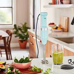 KitchenAid Variable Speed Corded Hand Blender KHBV53, Ice Blue