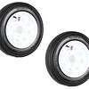 eCustomRim 2-Pack Trailer Tire On Rim 4.80-12 Load C 5 Lug White Spoke Wheel 30660