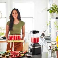 KitchenAid K150 3 Speed Ice Crushing Blender with 2 Personal Blender Jars - KSB1332Y, Black Matte, 48 oz