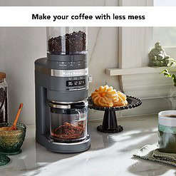 KitchenAid KCG8433DG Burr Coffee Grinder - Matte Charcoal Grey, 10 Oz