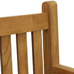 Sunnydaze 59 - Inch Solid Teak Wood Outdoor Bench - Light Brown Wood Stain Finish - Mission - Style