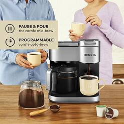 Keurig K-Duo Special Edition Single Serve K-Cup Pod & Carafe Coffee Maker, Silver