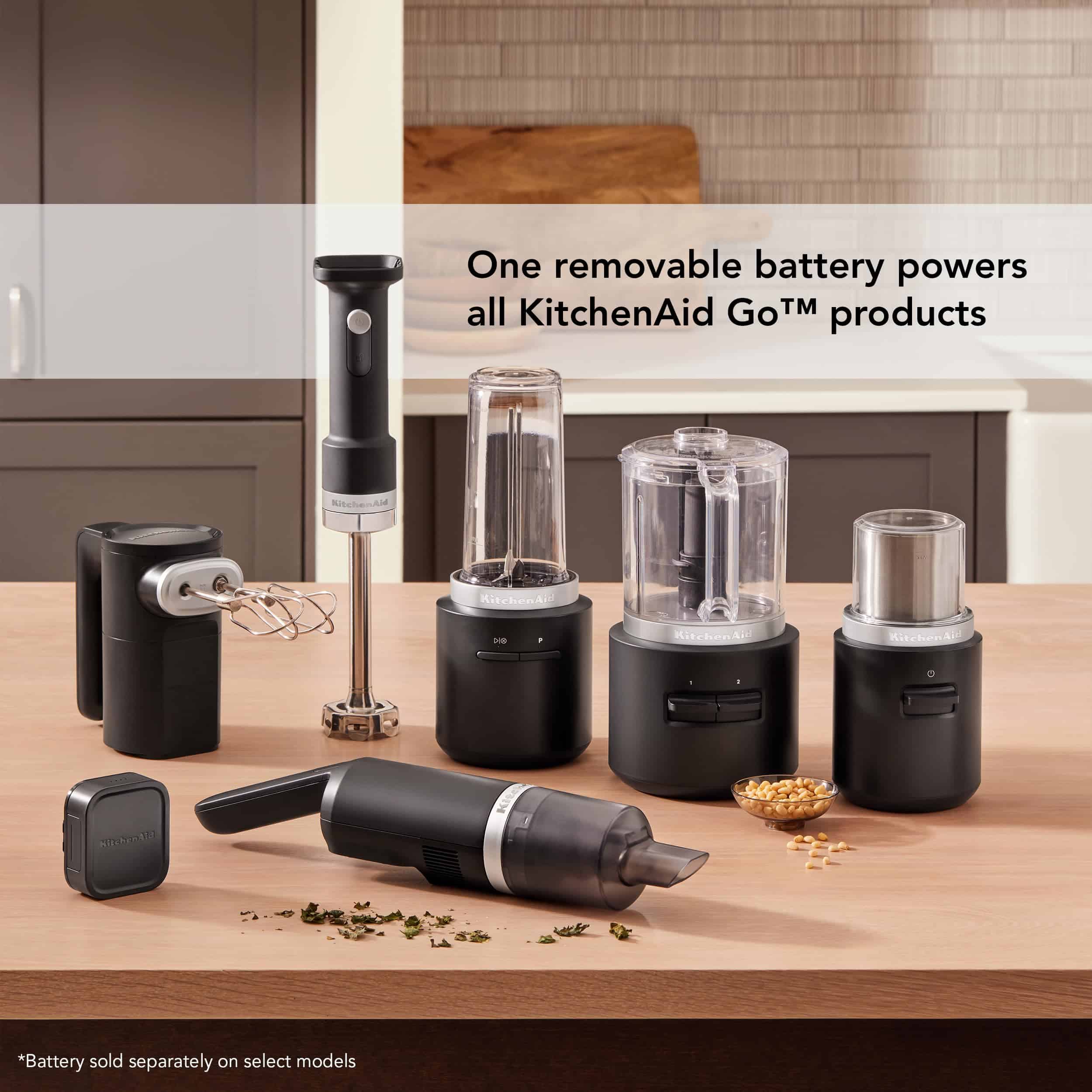 KitchenAid KHBRV00BM Go Cordless Hand Blender - battery sold separately