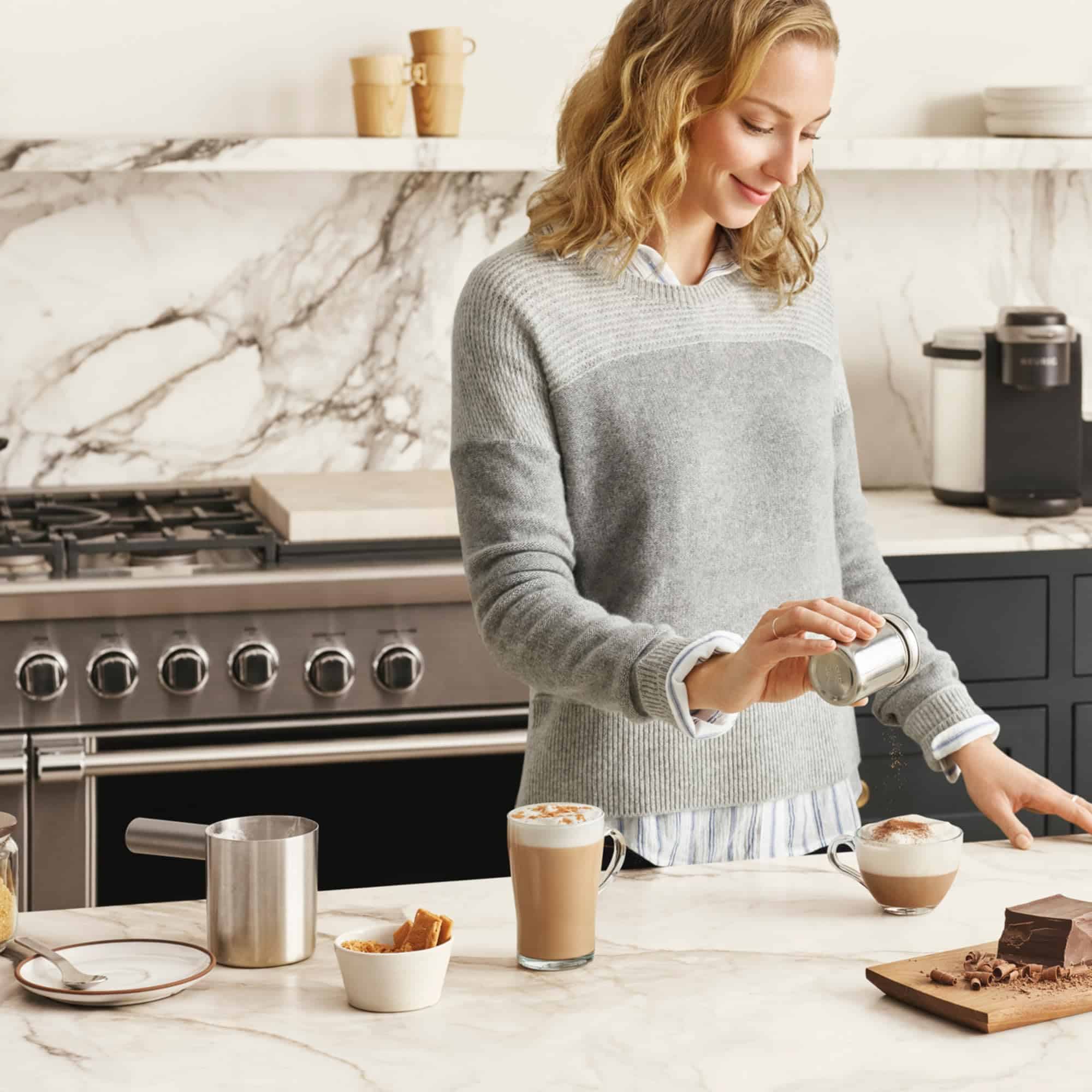 Keurig K-Cafe Single Serve K-Cup Coffee, Latte and Cappuccino Maker, Dark Charcoal