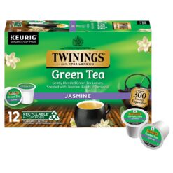 Twinings Green Tea with Jasmine K-Cup Pods for Keurig, 12 Count (Pack of 6)