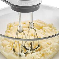 KitchenAid 6 Speed Hand Mixer with Flex Edge Beaters - KHM6118, Empire Red