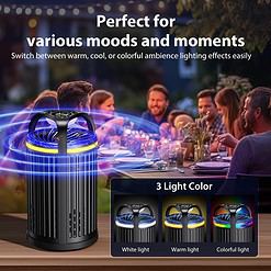 CreateFun Fruit Fly Traps for Indoors, Smart Pro Indoor Insect Traps, One-Click Start with Memory Mode, Black