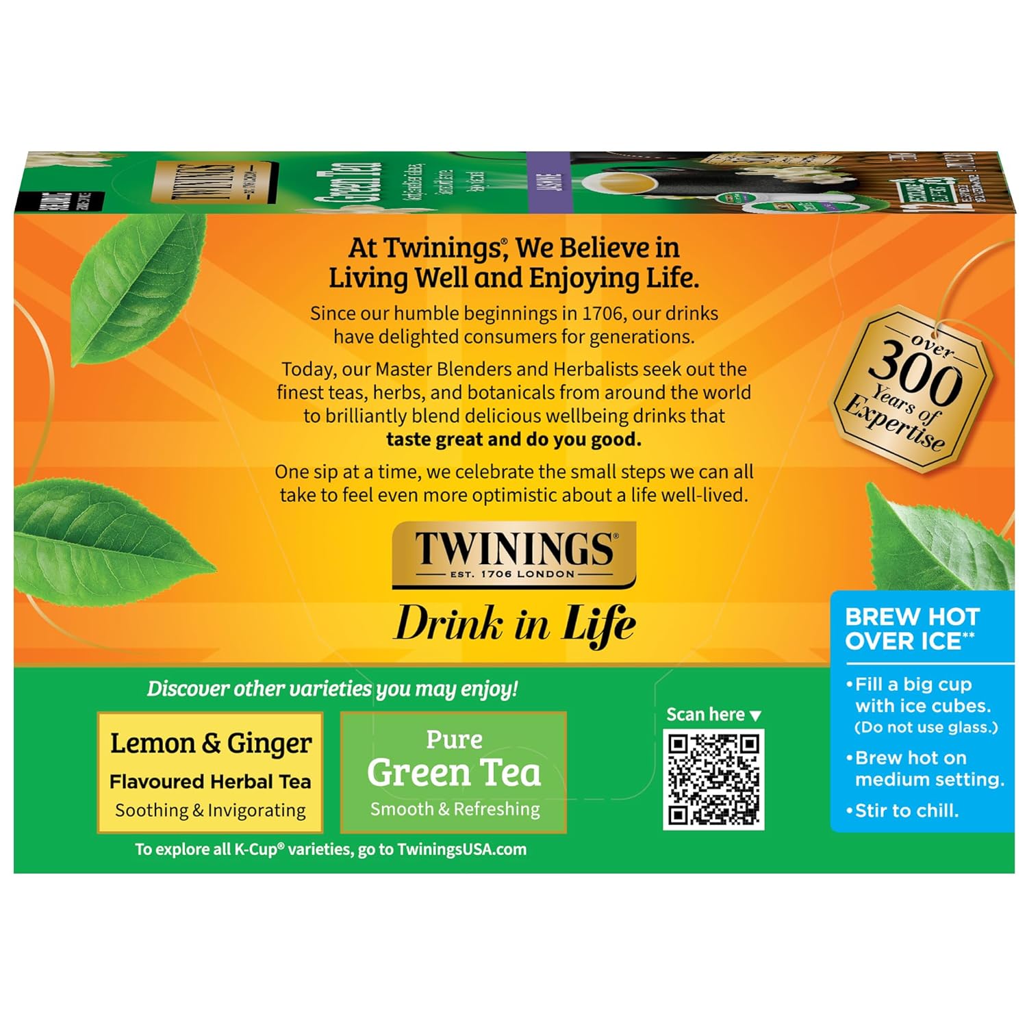 Twinings Green Tea with Jasmine K-Cup Pods for Keurig, 12 Count (Pack of 6) - Image 3