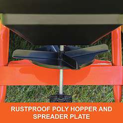 Agri-Fab 45-0530-131, 85 lb. Tow Broadcast Spreader, Black/Orange