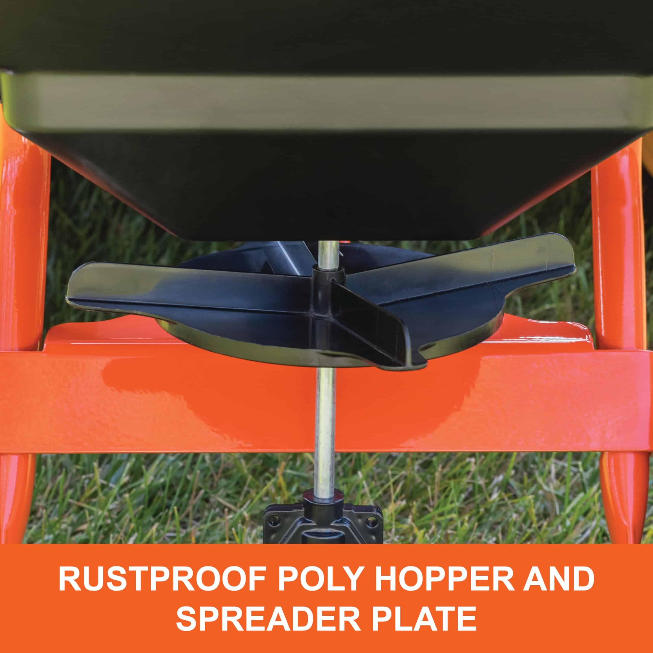Agri-Fab 45-0530-131, 85 lb. Tow Broadcast Spreader, Black/Orange