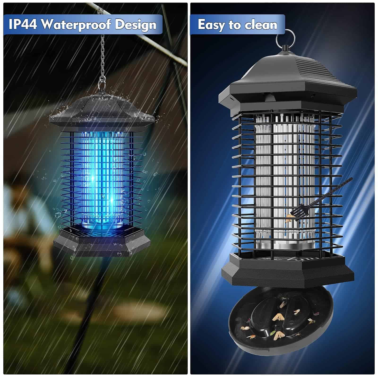 AMUFER Bug Zapper Mosquito Zapper for Outdoor & Indoor, 2 Safety Protection Technologies