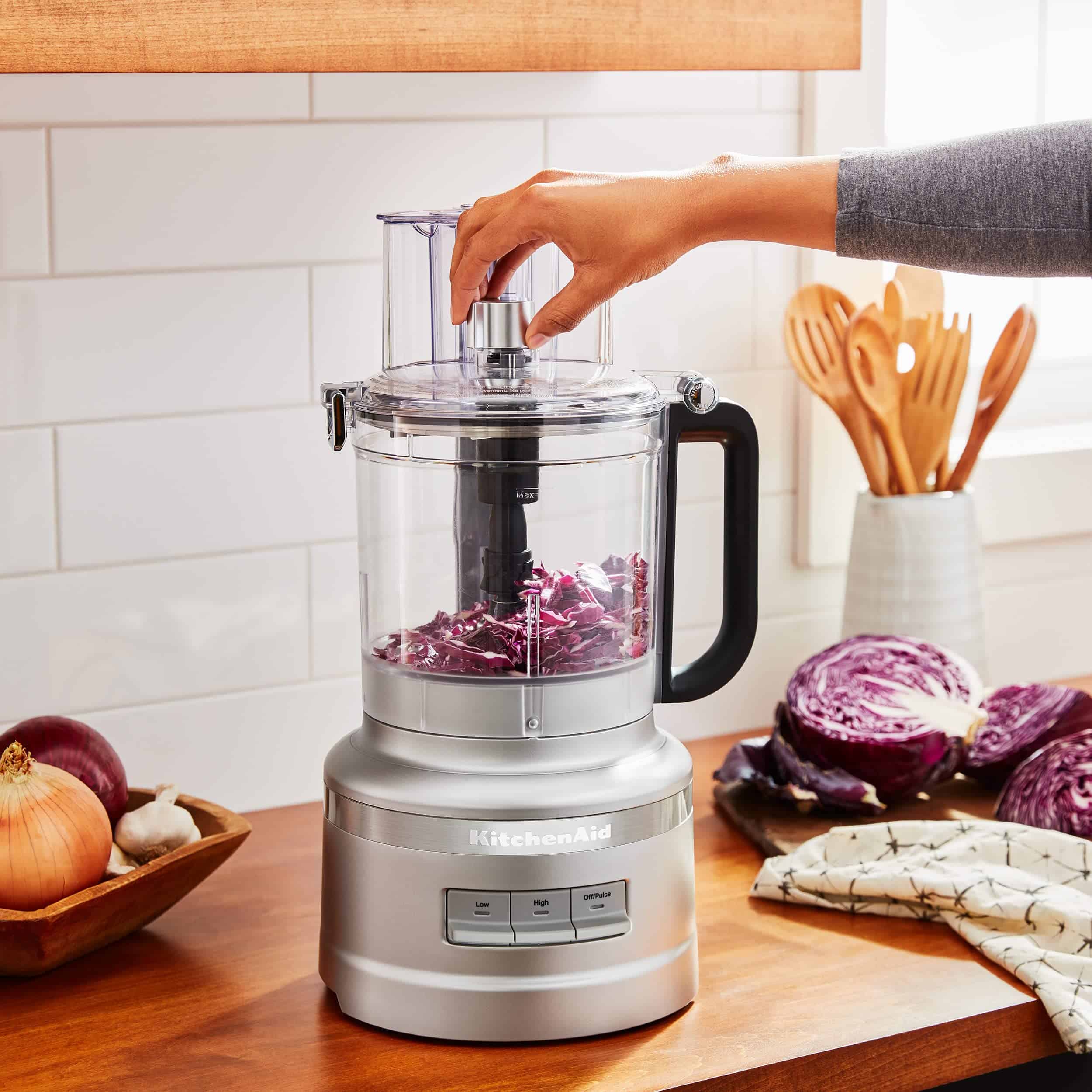 KitchenAid KFP1317CU 13 Cup Food Processor, Contour Silver