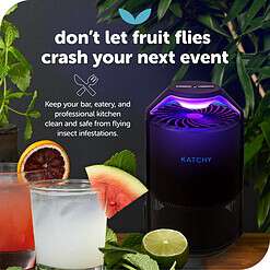 Katchy Midnight Indoor Insect Trap with Automatic Setting - Fan Powered with UV Light