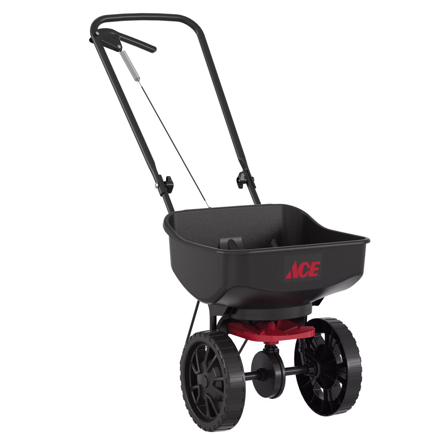 Ace 15.63 in. W Broadcast Push Spreader For Fertilizer/Ice Melt/Seed 5000 sq ft