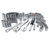 Craftsman 1/4 and 3/8 in. drive Metric and SAE 6 Point Mechanic's Tool Set 105 pc