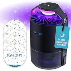 Katchy Midnight Indoor Insect Trap with Automatic Setting - Fan Powered with UV Light