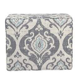 Homepop Home Decor, Upholstered Modern Rectangular Storage Ottoman, Suri Blue