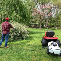Brinly ST-152BH-A Self-Storing Tow Behind Lawn and Garden Sprayer with Collapsible Boom, 15-Gallon
