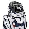 Founders Club Premium Cart Bag with 14 Way Organizer Divider Top, White Navy