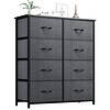 YITAHOME Dresser for Bedroom, Fabric Dresser with 8 Drawers, Tall Dresser, Chest of Drawers for Closet